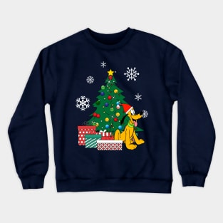 Pluto Around The Christmas Tree Crewneck Sweatshirt